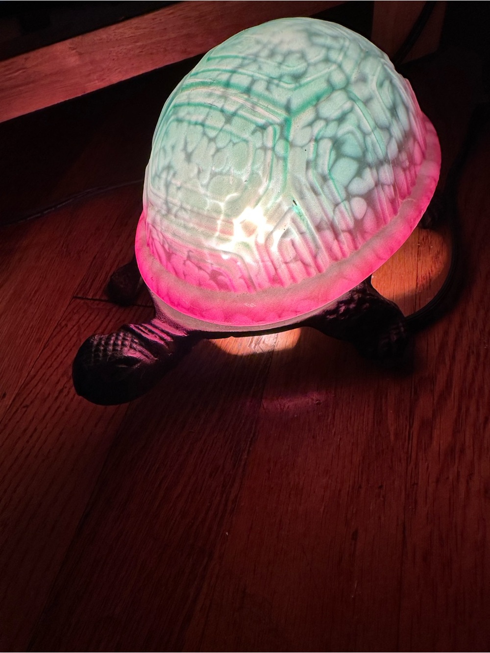 Turtle Shell LED Night Light - Pink and Mint Green